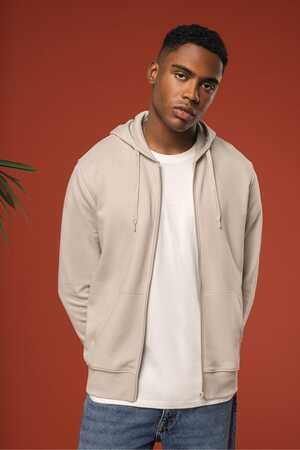 Bio-Kapuzensweatshirt mit Reißverschluss Herren