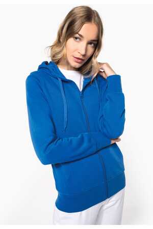Bio-Kapuzensweatshirt mit Reißverschluss Damen
