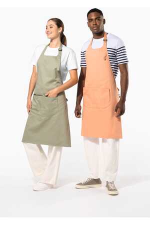 Schürze mit Tasche aus Bio-Baumwolle
