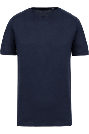 Bio-T-Shirt mit kurzen Ärmeln und ungesäumten Halsausschnitt