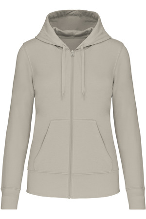 Bio-Kapuzensweatshirt mit Reißverschluss Damen