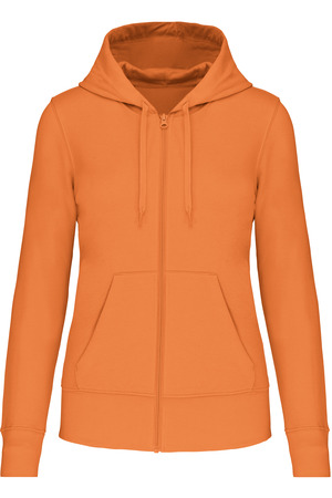 Bio-Kapuzensweatshirt mit Reißverschluss Damen