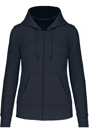 Bio-Kapuzensweatshirt mit Reißverschluss Damen
