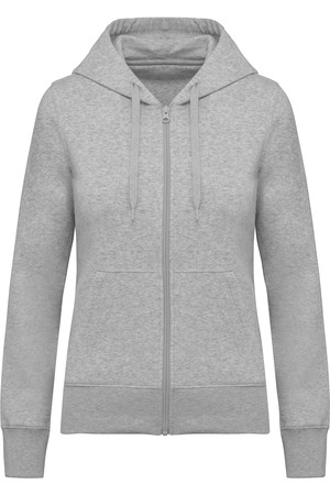 Bio-Kapuzensweatshirt mit Reißverschluss Damen